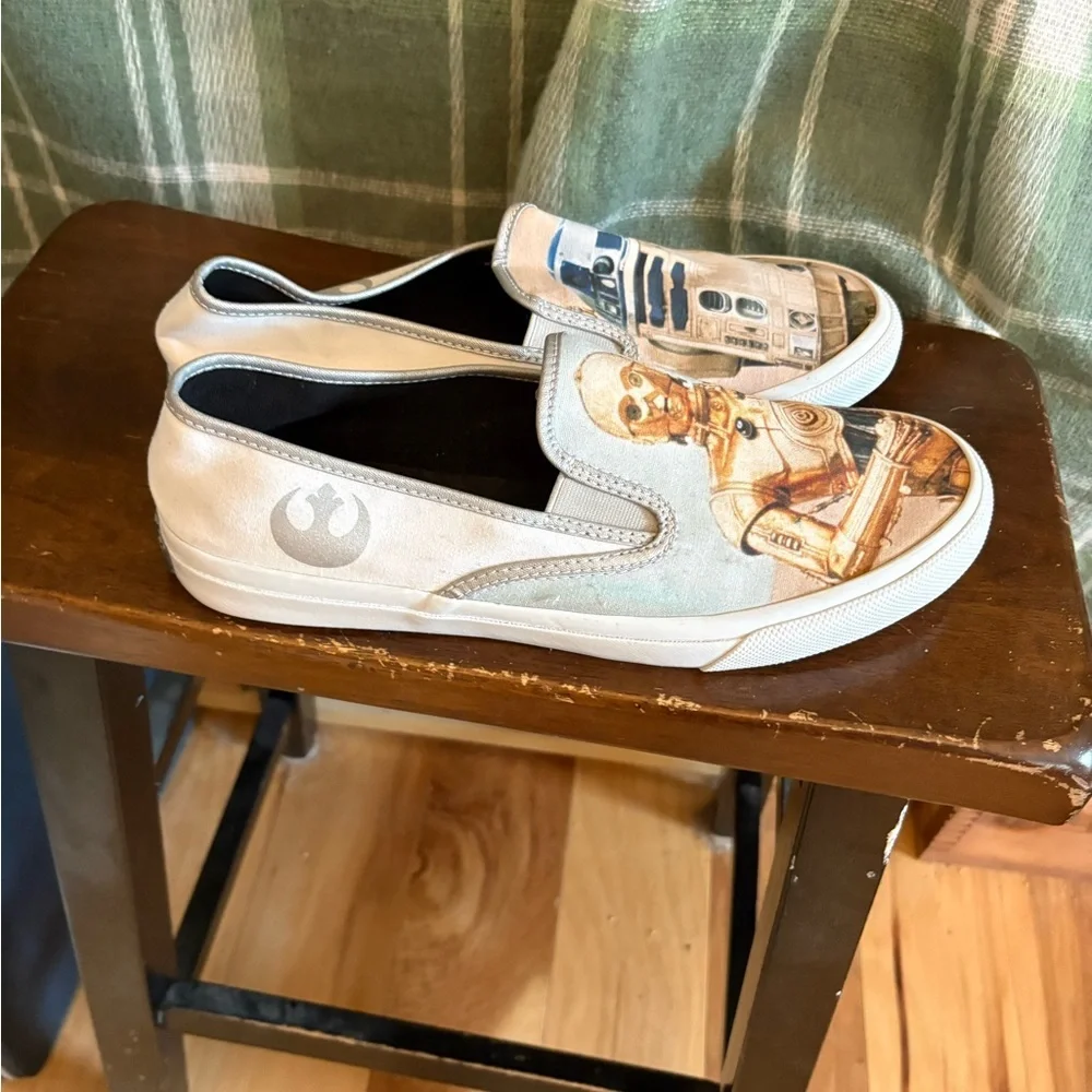 Sperry Star Wars C-3PO and R2-D2 Slip-On Shoes 10.5